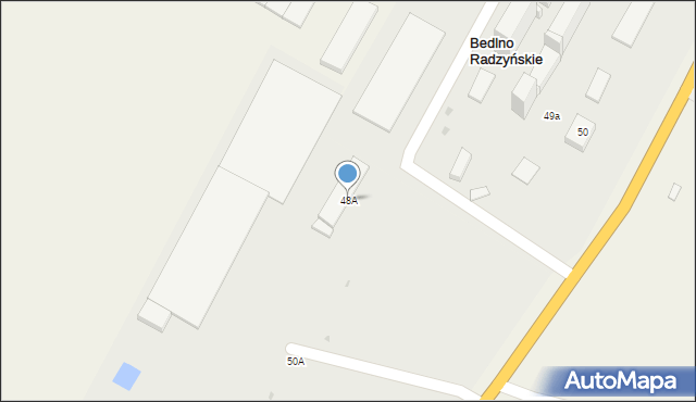 Bedlno Radzyńskie, Bedlno Radzyńskie, 48A, mapa Bedlno Radzyńskie