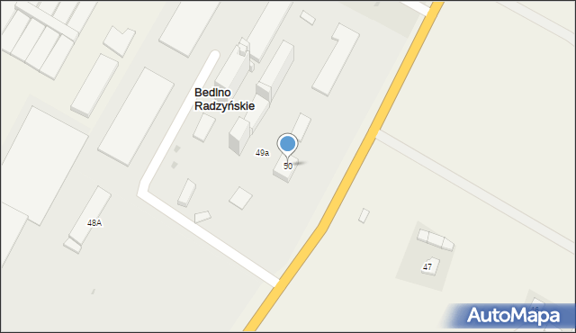 Bedlno Radzyńskie, Bedlno Radzyńskie, 50, mapa Bedlno Radzyńskie