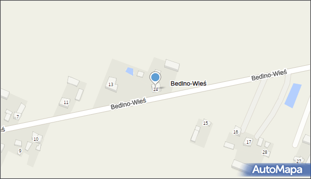 Bedlno-Wieś, Bedlno-Wieś, 14, mapa Bedlno-Wieś