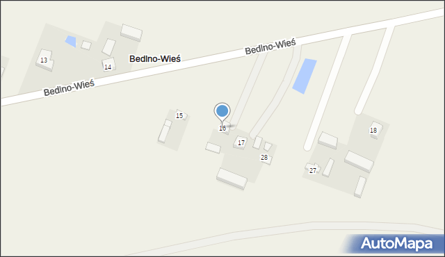 Bedlno-Wieś, Bedlno-Wieś, 16, mapa Bedlno-Wieś