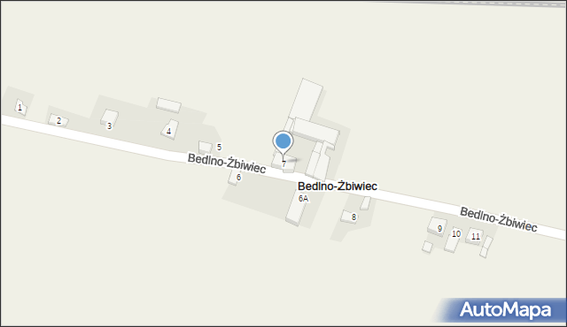 Bedlno-Żbiwiec, Bedlno-Żbiwiec, 7, mapa Bedlno-Żbiwiec