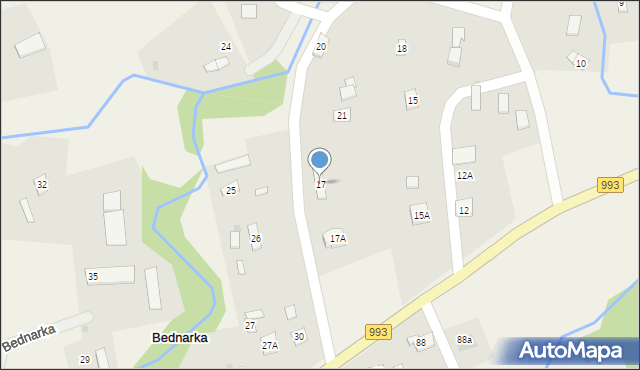 Bednarka, Bednarka, 17, mapa Bednarka