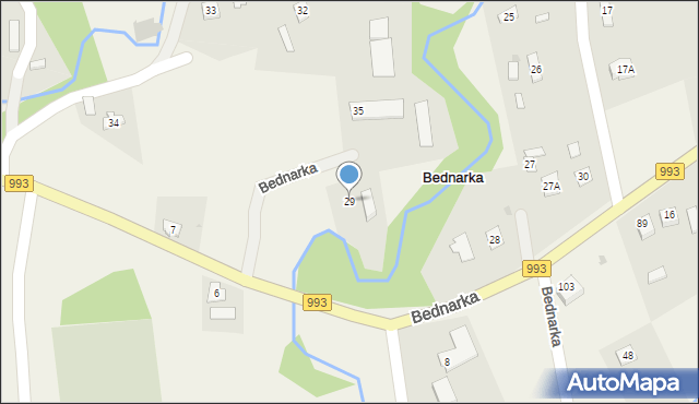 Bednarka, Bednarka, 29, mapa Bednarka