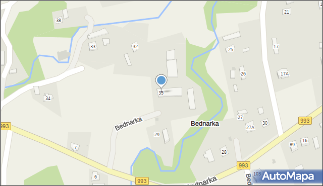 Bednarka, Bednarka, 35, mapa Bednarka