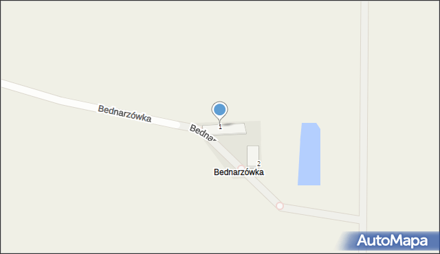 Bednarzówka, Bednarzówka, 1, mapa Bednarzówka