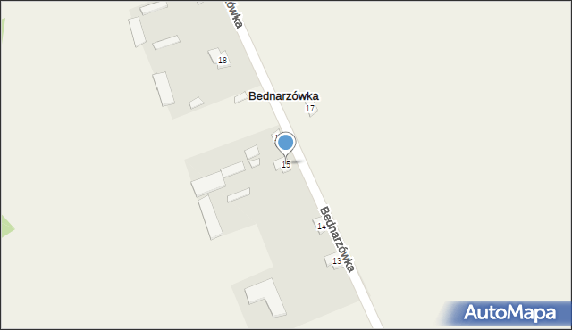 Bednarzówka, Bednarzówka, 15, mapa Bednarzówka