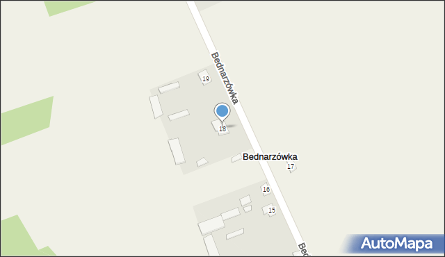 Bednarzówka, Bednarzówka, 18, mapa Bednarzówka