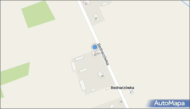 Bednarzówka, Bednarzówka, 19, mapa Bednarzówka