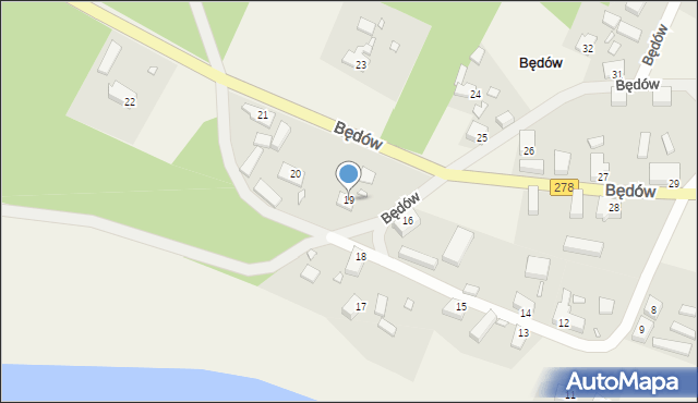 Będów, Będów, 19, mapa Będów