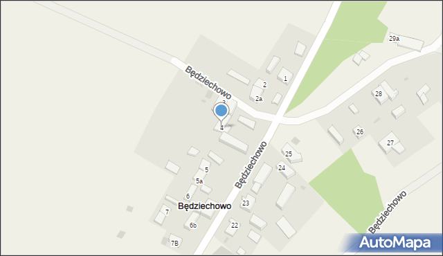 Będziechowo, Będziechowo, 4, mapa Będziechowo