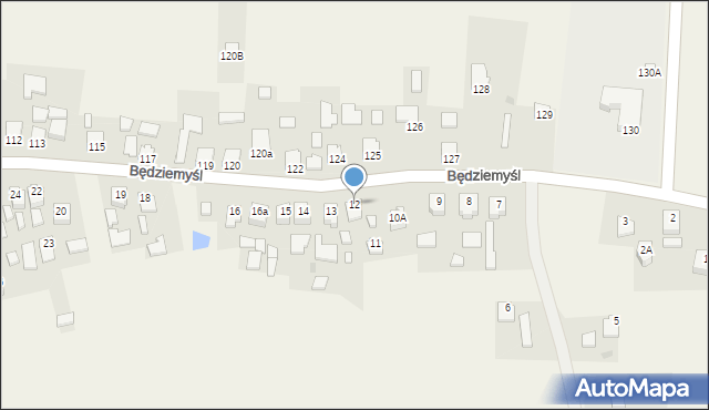 Będziemyśl, Będziemyśl, 12, mapa Będziemyśl