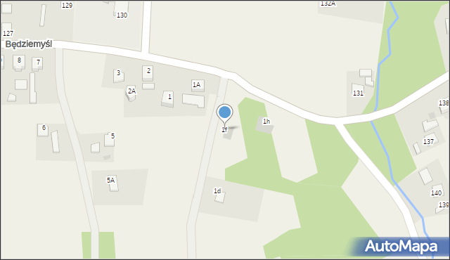 Będziemyśl, Będziemyśl, 1f, mapa Będziemyśl