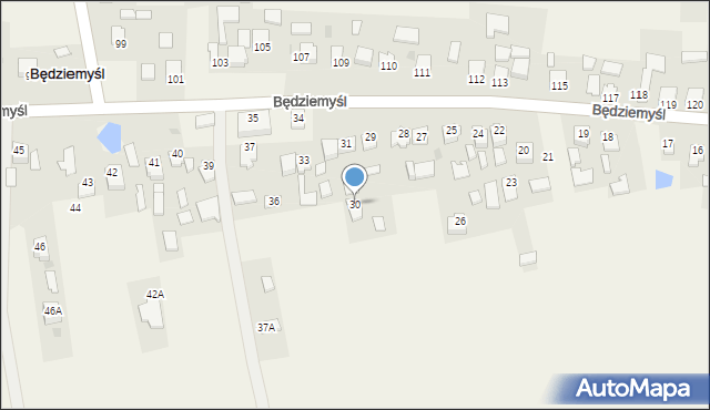 Będziemyśl, Będziemyśl, 30, mapa Będziemyśl