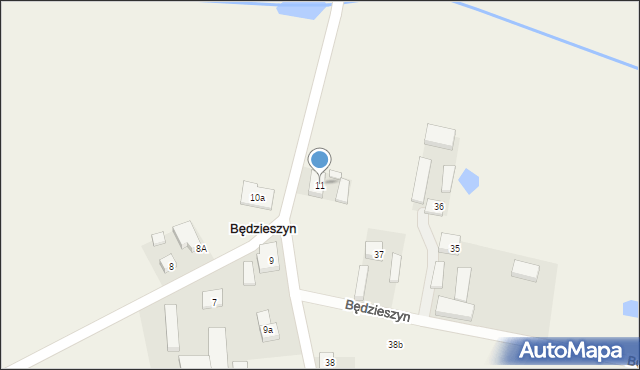 Będzieszyn, Będzieszyn, 11, mapa Będzieszyn