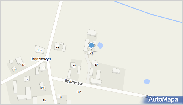 Będzieszyn, Będzieszyn, 36, mapa Będzieszyn