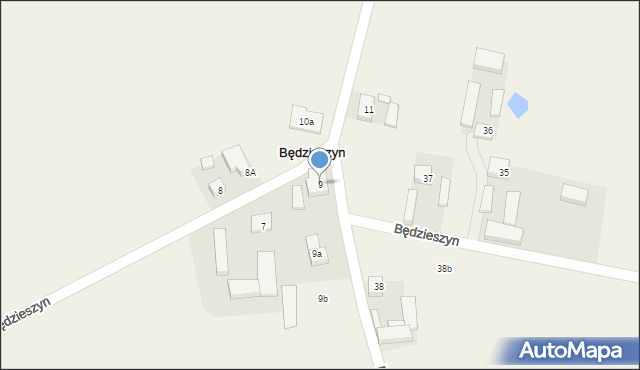 Będzieszyn, Będzieszyn, 9, mapa Będzieszyn