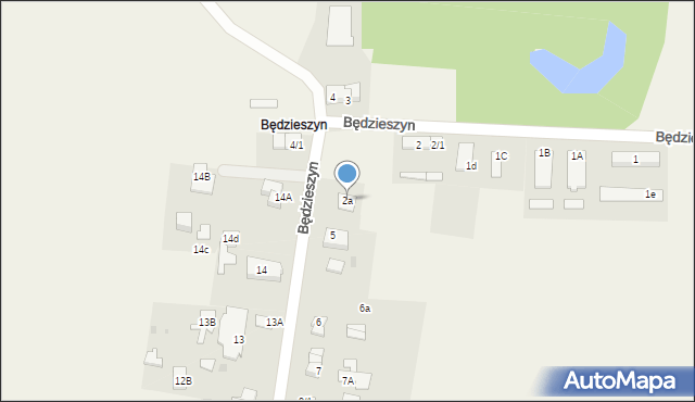 Będzieszyn, Będzieszyn, 2a, mapa Będzieszyn