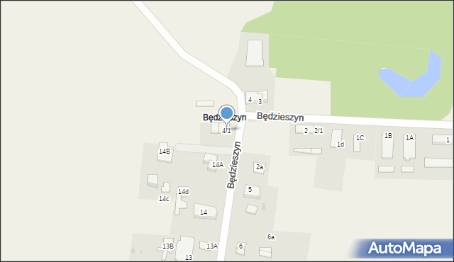 Będzieszyn, Będzieszyn, 4/1, mapa Będzieszyn