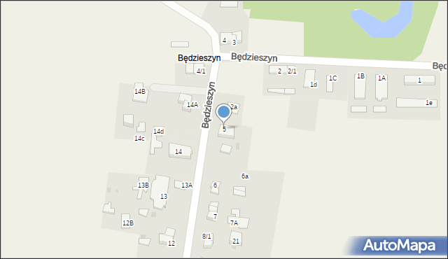 Będzieszyn, Będzieszyn, 5, mapa Będzieszyn