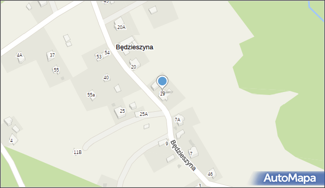 Będzieszyna, Będzieszyna, 19, mapa Będzieszyna