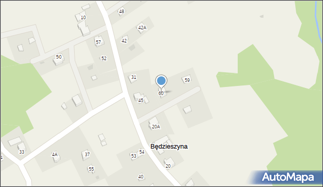 Będzieszyna, Będzieszyna, 60, mapa Będzieszyna