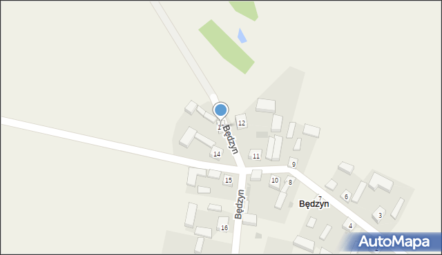 Będzyn, Będzyn, 13, mapa Będzyn