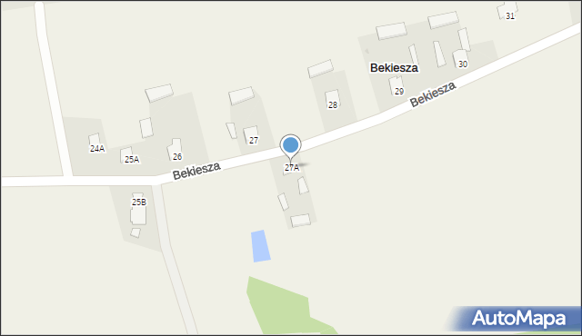 Bekiesza, Bekiesza, 27A, mapa Bekiesza