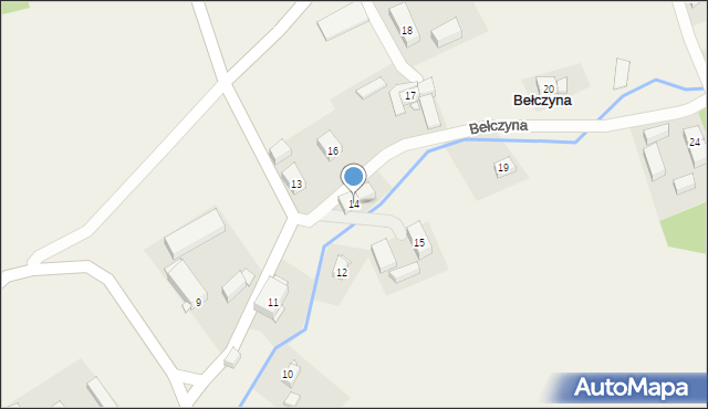 Bełczyna, Bełczyna, 14, mapa Bełczyna