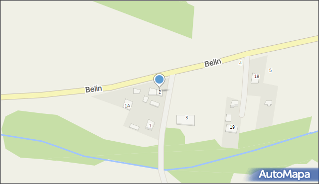 Belin, Belin, 2, mapa Belin