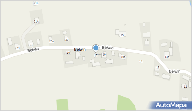 Bełwin, Bełwin, 17, mapa Bełwin