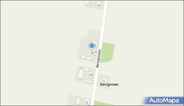 Benignowo, Benignowo, 10, mapa Benignowo