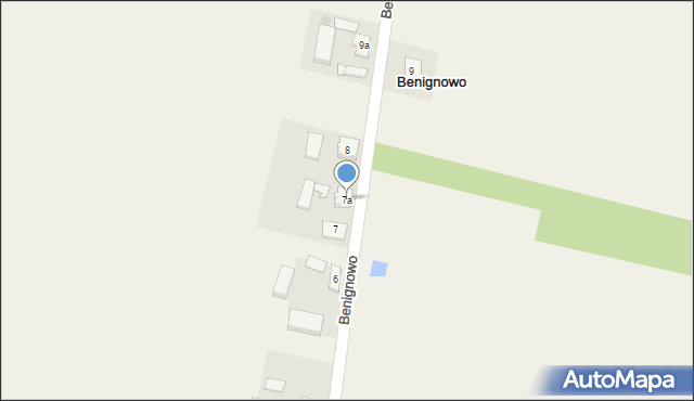 Benignowo, Benignowo, 7a, mapa Benignowo