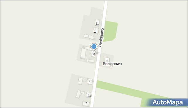 Benignowo, Benignowo, 9a, mapa Benignowo