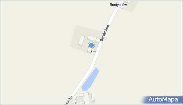 Berdychów, Berdychów, 2, mapa Berdychów