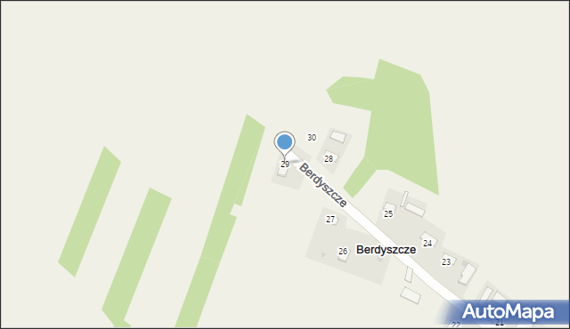 Berdyszcze, Berdyszcze, 29, mapa Berdyszcze