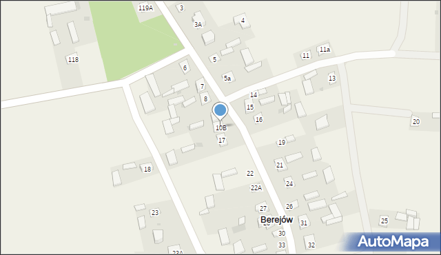 Berejów, Berejów, 10B, mapa Berejów