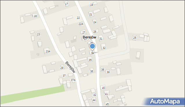 Berejów, Berejów, 34, mapa Berejów