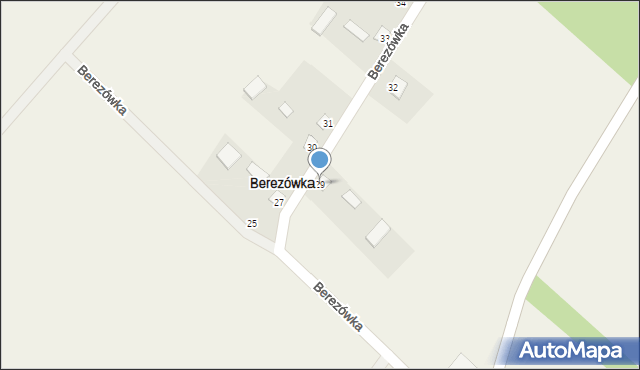 Berezówka, Berezówka, 29, mapa Berezówka