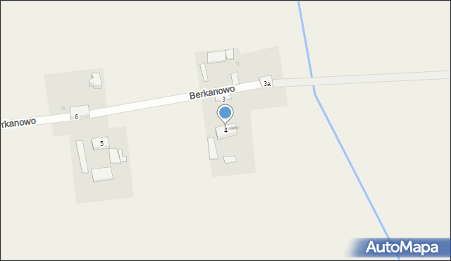 Berkanowo, Berkanowo, 4, mapa Berkanowo