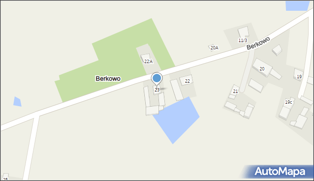 Berkowo, Berkowo, 23, mapa Berkowo