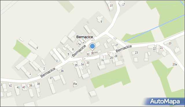 Bernacice, Bernacice, 30, mapa Bernacice