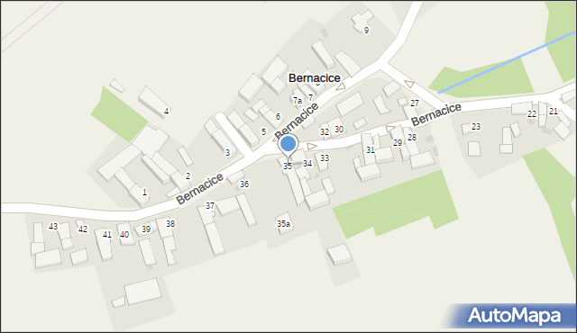 Bernacice, Bernacice, 35, mapa Bernacice