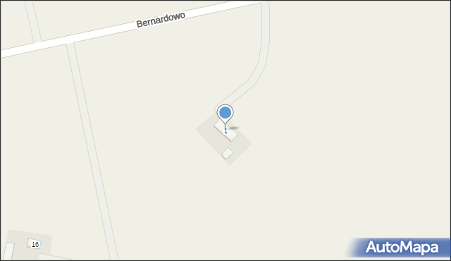 Bernardowo, Bernardowo, 1, mapa Bernardowo