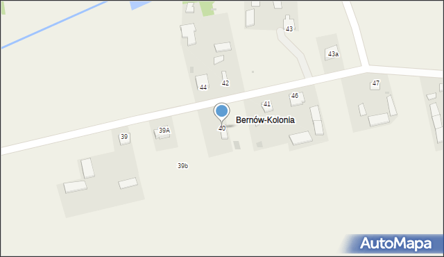 Bernów, Bernów, 40, mapa Bernów