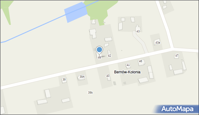 Bernów, Bernów, 44, mapa Bernów