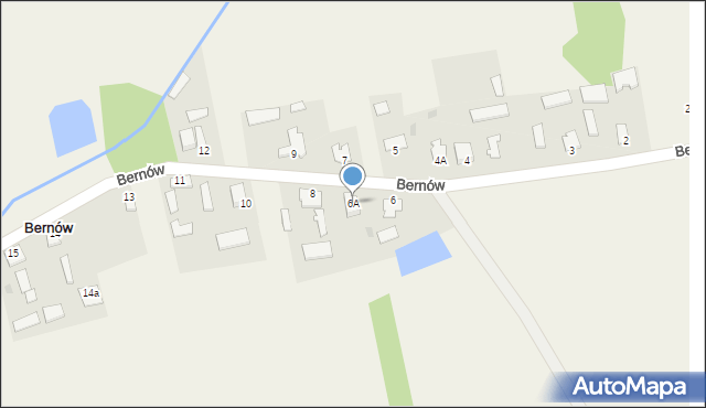 Bernów, Bernów, 6A, mapa Bernów