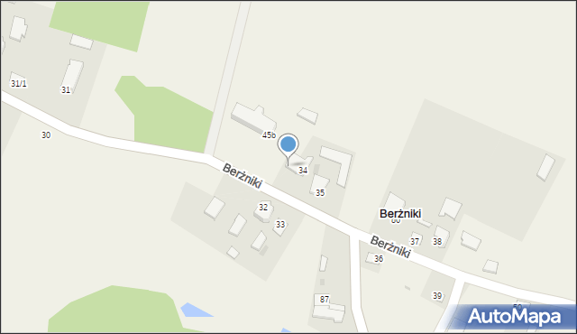 Berżniki, Berżniki, 34/2, mapa Berżniki