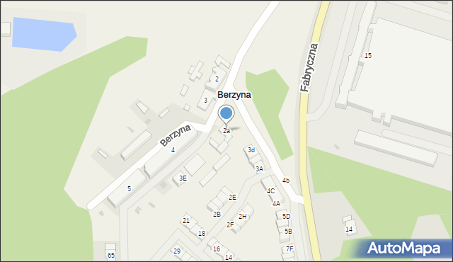 Berzyna, Berzyna, 2a, mapa Berzyna