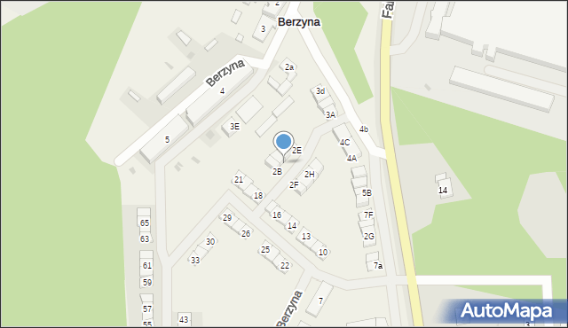Berzyna, Berzyna, 2C, mapa Berzyna