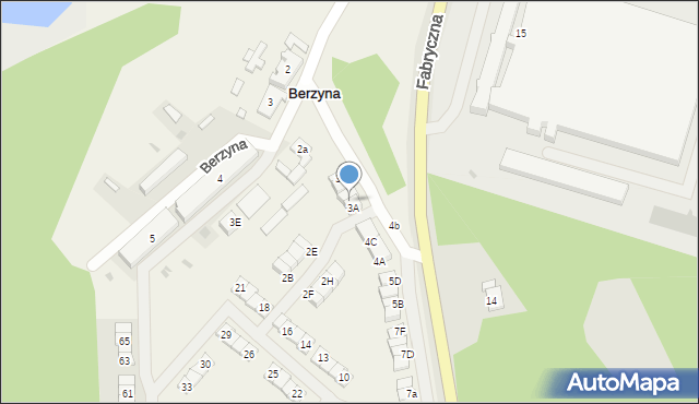 Berzyna, Berzyna, 3B, mapa Berzyna